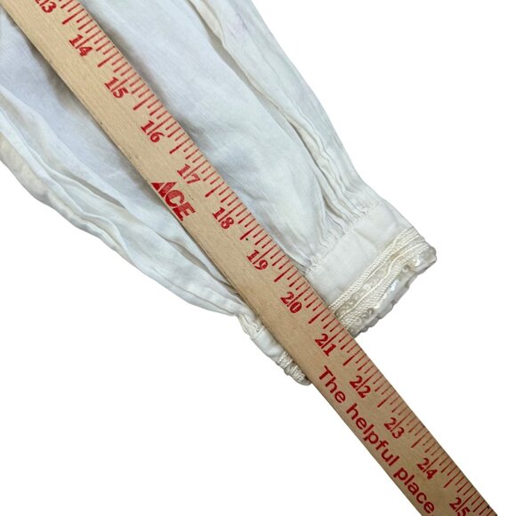 Soft Surroundings Off white Cream Embroidered Tunic Top M - Picture 6 of 11